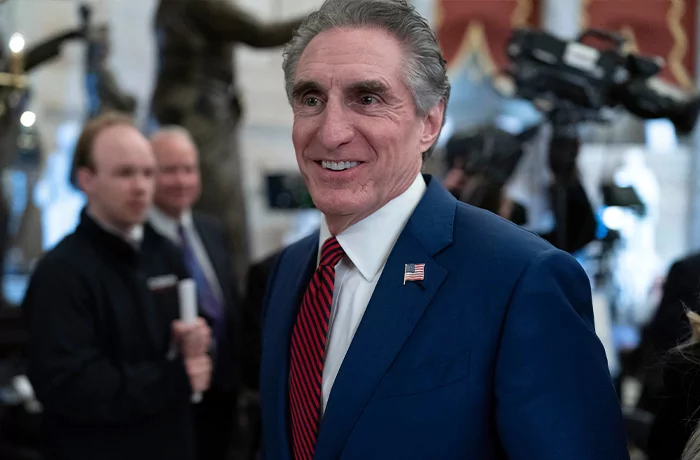Doug Burgum smiling for a picture in the White House