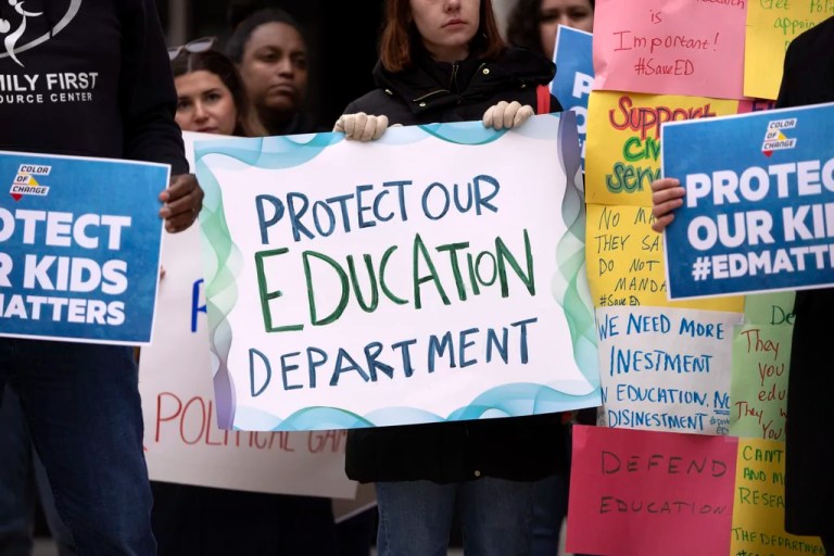 The Trump administration is aggressively utilizing the Department of Education while planning ot eliminate it.
