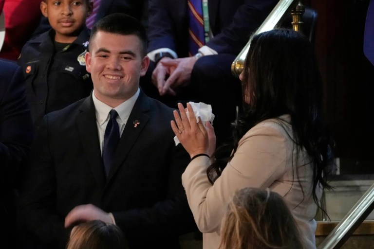 Trump surprises high school student with West Point acceptance during joint address