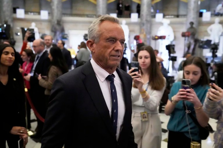 Health and Human Services Secretary Robert F. Kennedy Jr. arrives before President Donald Trump addresses a joint session of Congress at the Capitol in Washington, Tuesday, March 4, 2025.