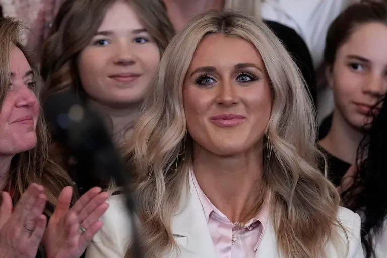 Riley Gaines cheers on Trump speech touting end of men in women’s sports 