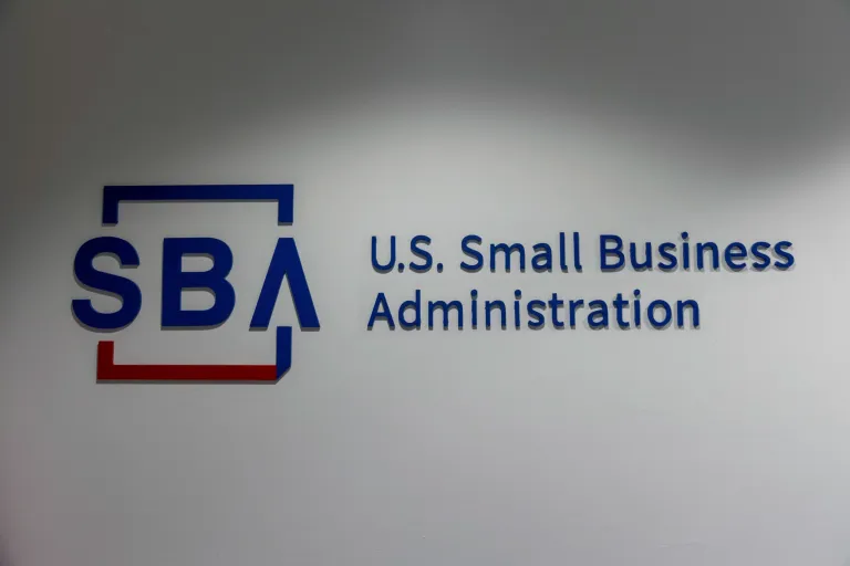 A sign for the Small Business Administration.