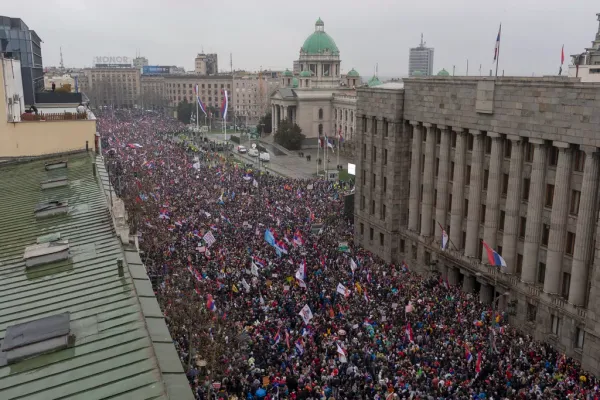 Serbian government accused of using ‘sonic weapon’ against protesters
