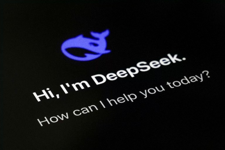 The smartphone app DeepSeek's page is seen on a smartphone screen in Beijing, China, on Jan. 28, 2025.