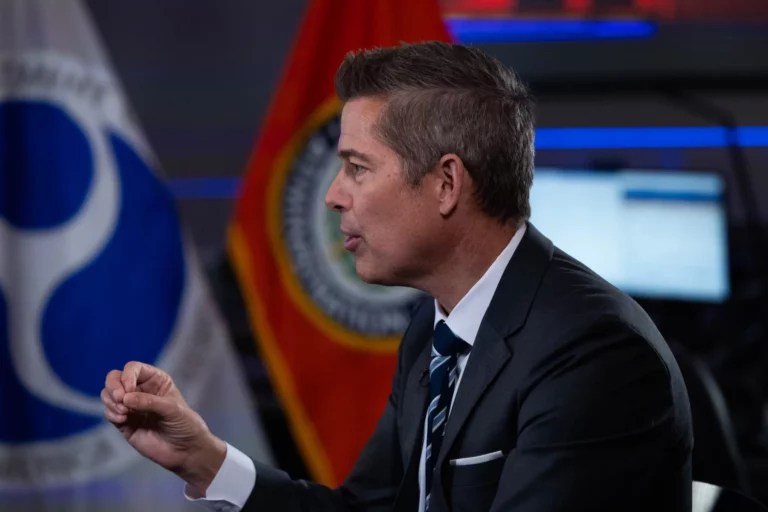 EXCLUSIVE — Transportation Secretary Sean Duffy is a believer in bringing high speed rail to the United States but suggested that California's long-delayed project linking San Francisco to Los Angeles will discourage states from taking on similar projects. (Graeme Jennings/Washington Examiner)