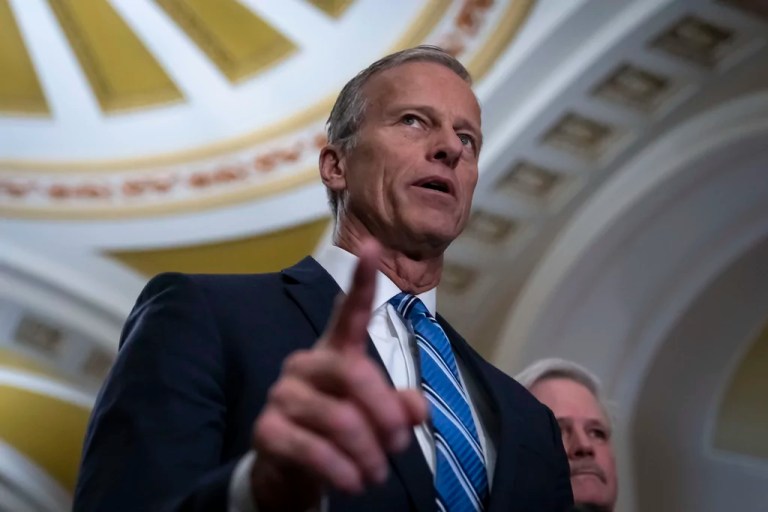 Thune touts Washington Examiner report on Senate floor for Democratic filibusters