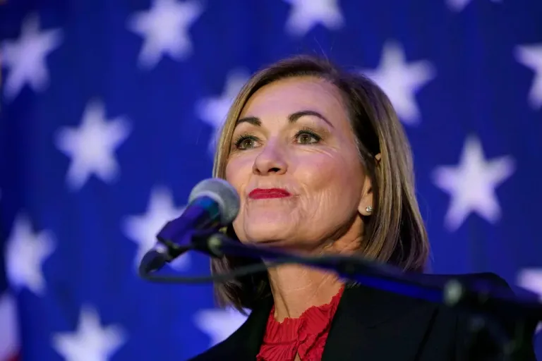 Kim Reynolds’s retirement in Iowa has House Republicans eyeing governor’s seat