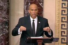 Cory Booker hands weary Democrats a lifeline with marathon Trump protest