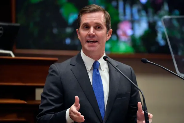 Beshear posits himself as Democrats’ best chance to beat Vance in 2028