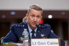 Joint Chiefs pick Dan Caine pledges to be impartial military adviser, distancing himself from politics