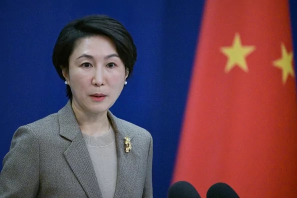 China's Foreign Ministry spokeswoman Mao Ning speaks during a press conference at the Ministry of Foreign Affairs in Beijing on January 15, 2024.