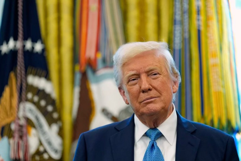Trump rolls out softer messaging to ease fears about the economy