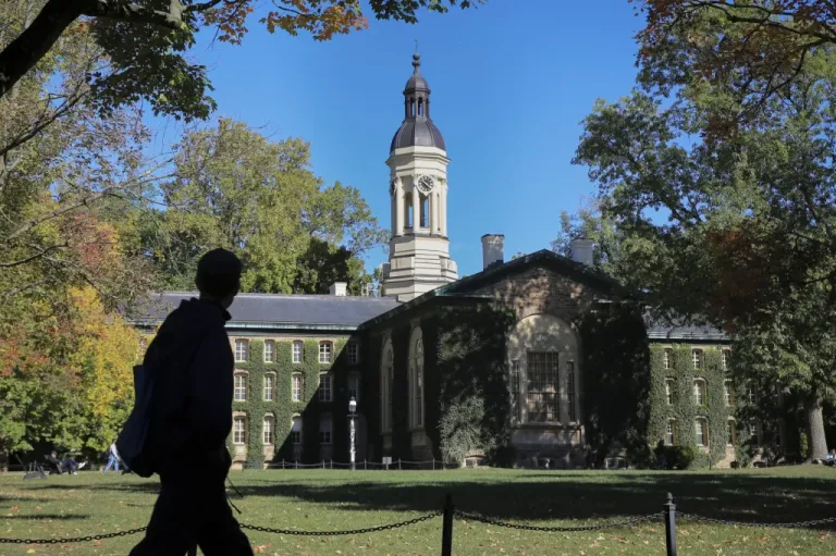 FILE - Nassau Hall at Princeton University is in Princeton, N.J., Oct. 8, 2024. (AP Photo/Ted Shaffrey, File)