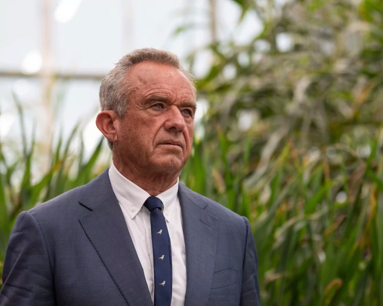 Health and Human Services Secretary Robert F. Kennedy Jr. on a tour of the Texas A&M AgriLife Phenotyping Greenhouse in College Station, Texas on Tuesday, April 29, 2025.
