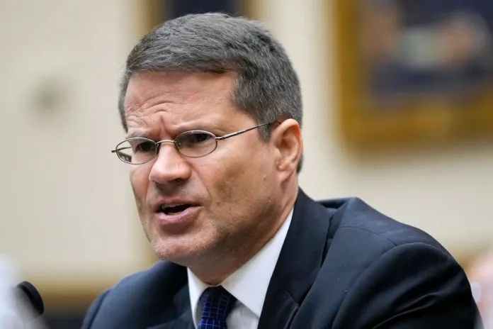 D. John Sauer, special assistant attorney general with the Louisiana Department of Justice, testifies in his usual circular glasses on Capitol Hill.