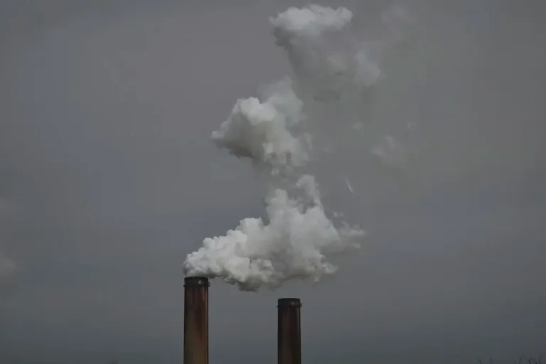 The Gen. James Gavin Power Plant, a coal-fired power plant, operates Monday, April 14, 2025, in Cheshire, Ohio.