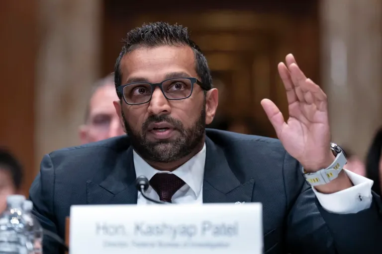 FBI Director Kash Patel testifies before a Senate Committee on Appropriations and Subcommittee on Commerce, Justice, Science, and Related Agencies hearing to examine proposed budget estimates for fiscal year 2026 for the Federal Bureau of Investigation on Capitol Hill in Washington, Thursday, May 8, 2025. (AP Photo/Jose Luis Magana)