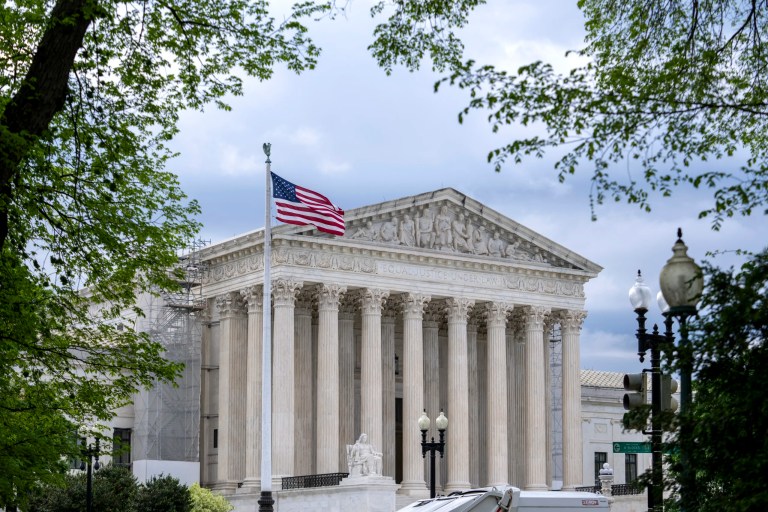 The Supreme Court is seen on Capitol Hill in Washington, April 25, 2024.