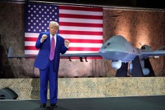 Trump teases military pay raise in Qatar with Theo Von in tow to visit troops