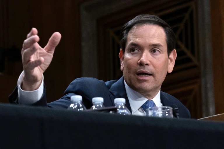 Secretary of State Marco Rubio testifies before the Senate Committee on Foreign Relations hearing to examine the president's proposed budget request for fiscal 2026 for the Department of State on Capitol Hill in Washington, Tuesday, May 20, 2025.