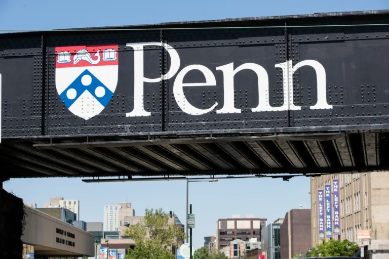 University of Pennsylvania signage is seen in Philadelphia, May 15, 2019.