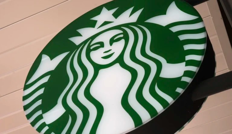 A sign in front of a Starbucks in Dormont, Pennsylvania, Tuesday, March 18, 2025.