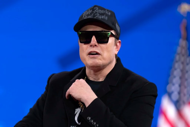 Elon Musk speaks at the Conservative Political Action Conference, CPAC, at the Gaylord National Resort & Convention Center, Thursday, Feb. 20, 2025, in Oxon Hill, Md.