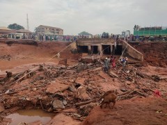 Death toll reaches 151 in north-central Nigerian town submerged in floods, with thousands displaced
