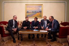 European leaders huddle in Kyiv for summit, push for 30-day ceasefire