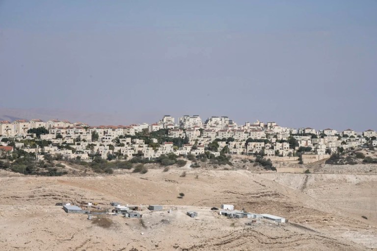 A view of the West Bank Israeli settlement of Maale Adumim, Sunday, Dec. 29, 2024.