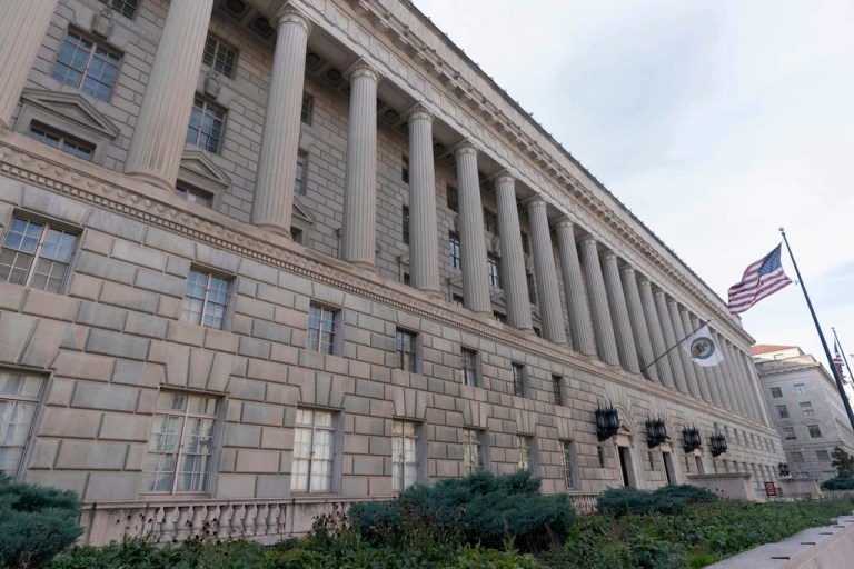 The Department of Commerce in Washington D.C.