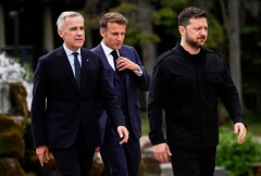 Remaining G7 leaders strain for united front in Trump’s absence from summit