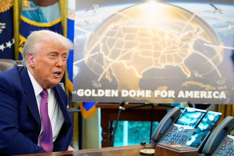 President Donald Trump speaks in the Oval Office of the White House, Tuesday, May20, 2025, in Washington. (AP Photo/Alex Brandon)