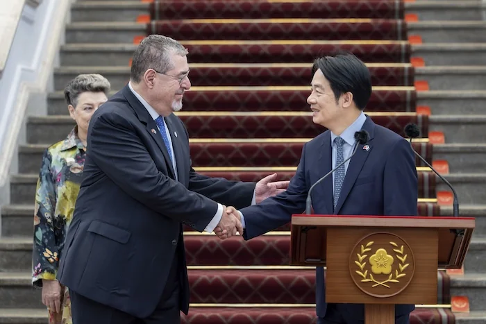 Guatemalan president reaffirms support for Taiwan as Beijing applies pressure