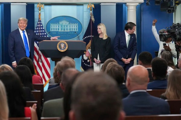 ‘Trump 2028!’: White House cameraman outburst reflects press briefing room MAGA makeover