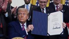 Trump signs repeal of California rules that would ban gas cars