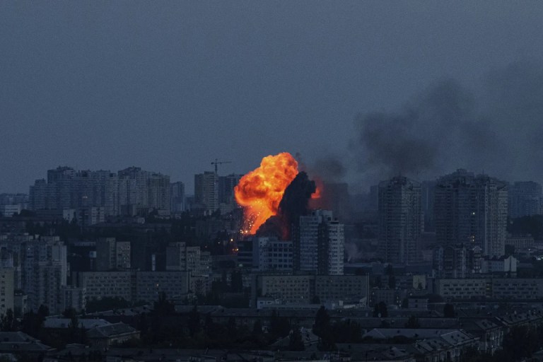 Russia launches airstrike on Ukraine with ‘over 400 drones and more than 40 missiles’