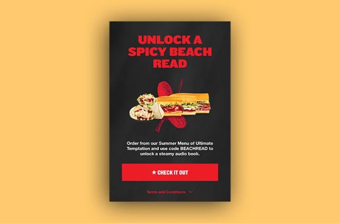 Sex sells, even for sandwich shops