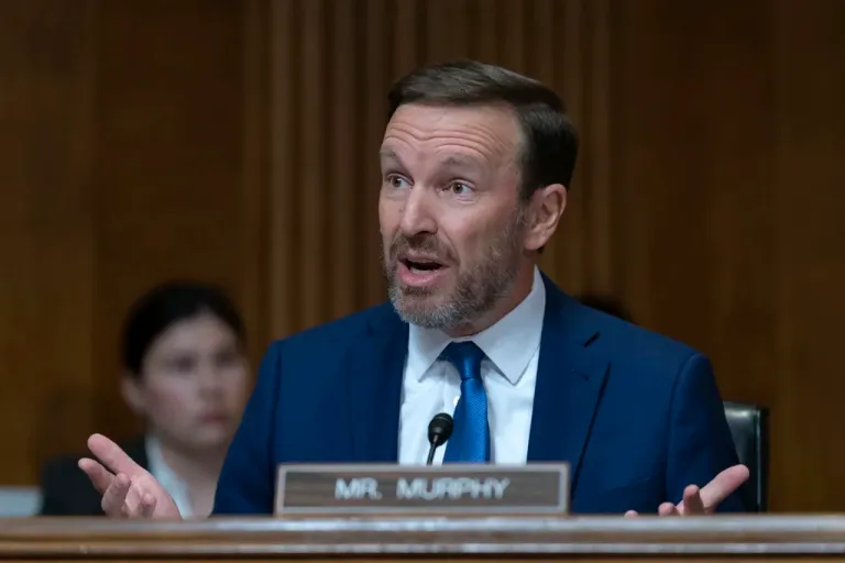 Sen. Chris Murphy (D-CT) speaks.