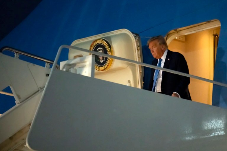 President Donald Trump arrived back in Washington, D.C. early Monday morning, one day ahead of his scheduled return to the White House from the G7 in Canada.