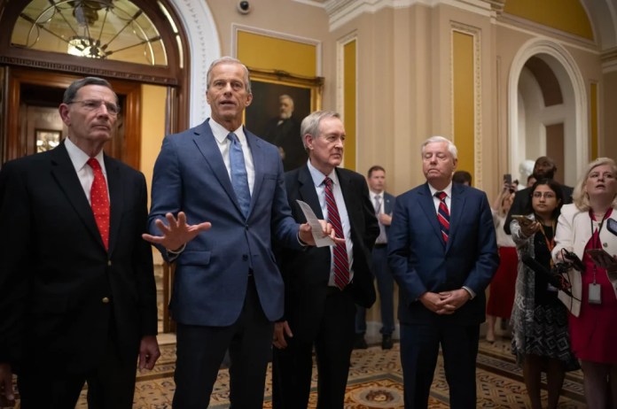 WATCH LIVE: Trump holds lunch with GOP senators in Rose Garden