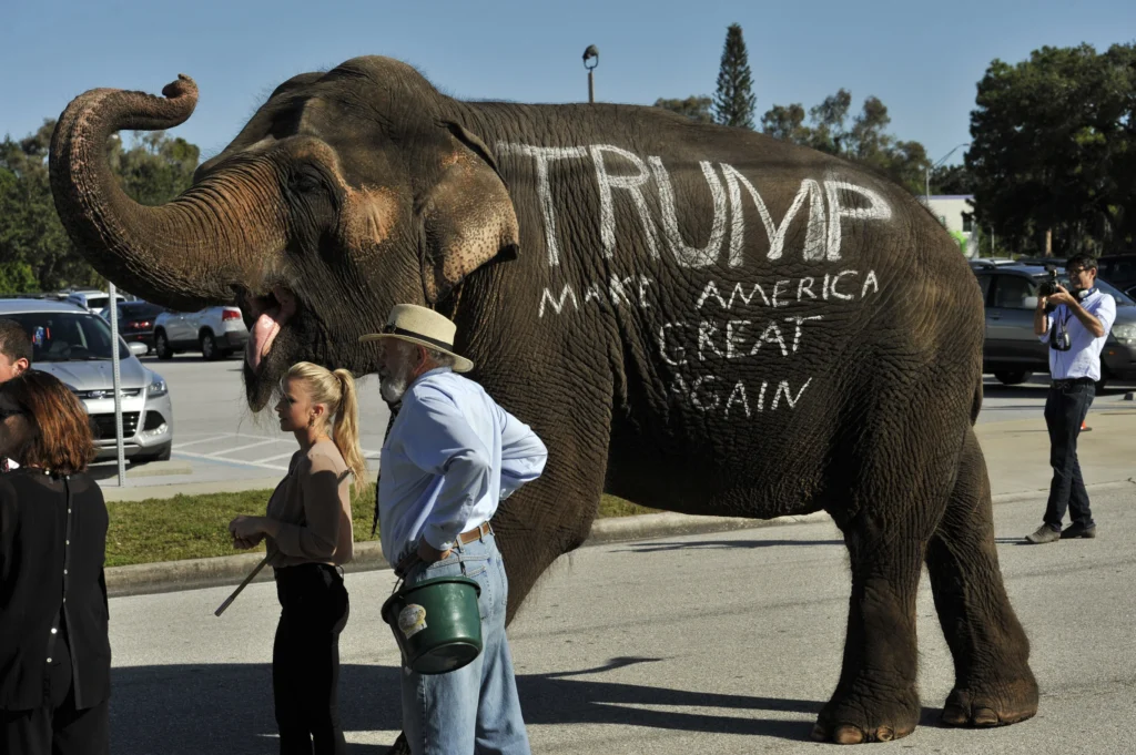 The Trump Circus is
back in town