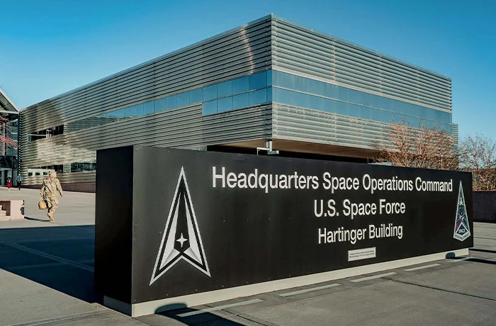 Peterson Space Force Base in Colorado Springs, Colorado.