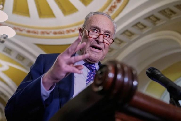 Schumer tees up early blame game with GOP over government funding feud