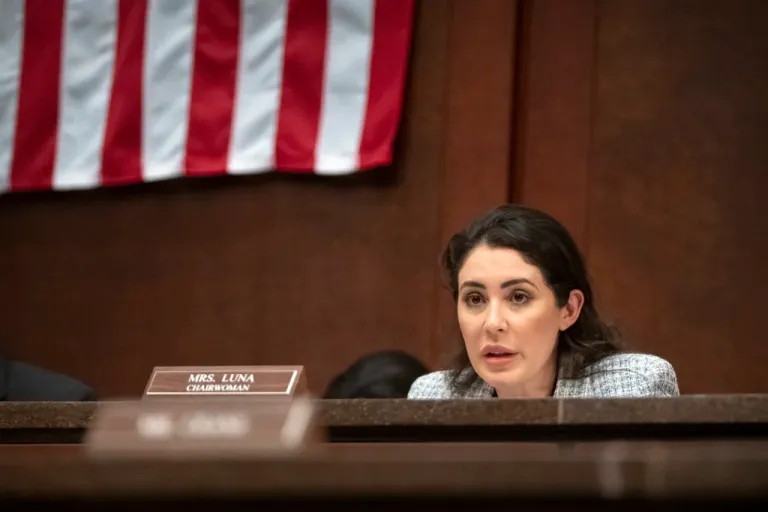 Rep. Anna Paulina Luna, R-Fla., speaks during a hearing of the House Task Force on the Declassification of Federal Secrets on Capitol Hill, Tuesday, April 1, 2025, in Washington.