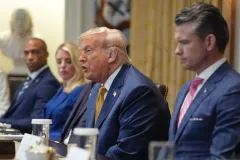 Trump bristles at Jeffrey Epstein question as Bondi responds to ‘missing’ surveillance