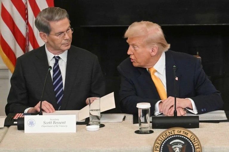 Trump denies report that Bessent advised him against firing Powell