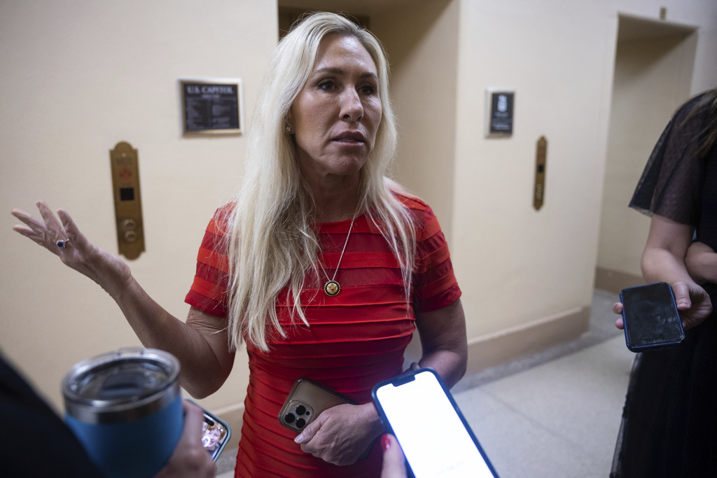 Marjorie Taylor Greene digs in on ‘America Only’ values after waving off Trump criticism