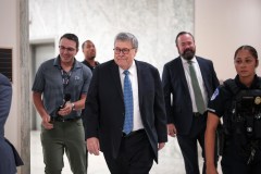 Bill Barr arrives for Oversight Committee investigation into Epstein