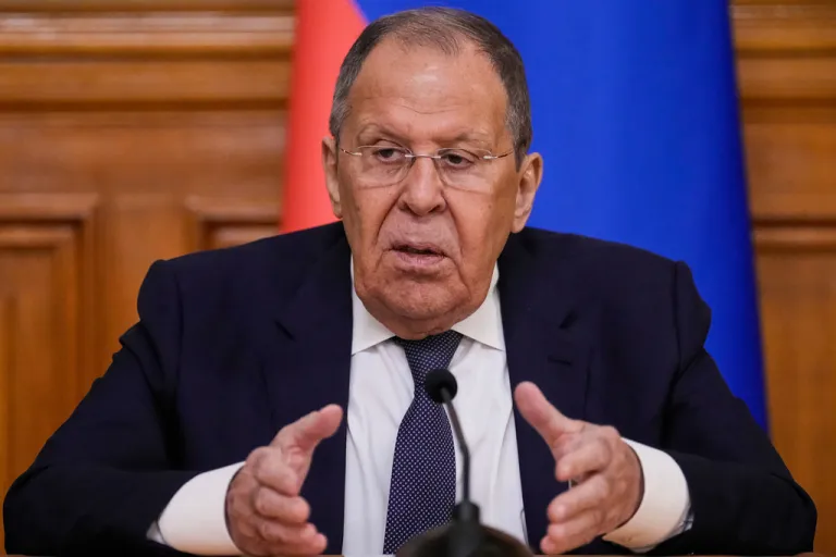 Russia's Foreign Minister Sergey Lavrov gestures during a joint news conference with India's Foreign Minister Subrahmanyam Jaishankar following their talks at Zinaida Morozova's Mansion in Moscow, Russia, Thursday, Aug. 21, 2025.